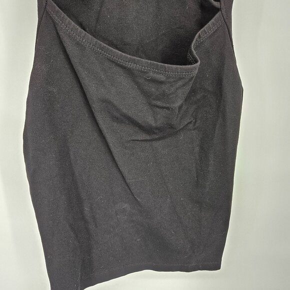 Mini Body Con Dress Extra Small Black Caged Strap Halter Racer Back USA - Picture 8 of 11